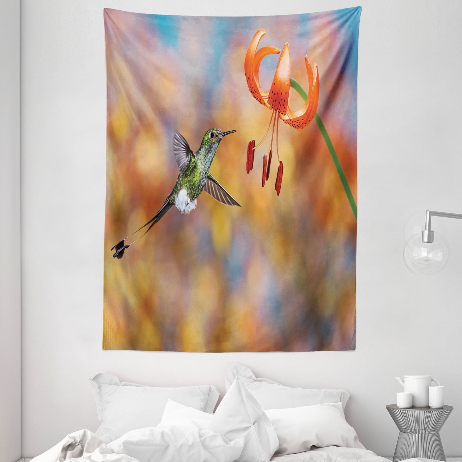 Hummingbirds Decorations Wall Hanging Tapestry, The Booted RacketTail