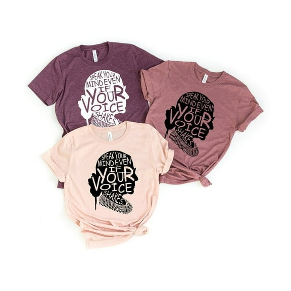 Speak Your Mind Even Even If Your Voice Shakes Shirt, Ruth Bader Ginsburg Shirt, Notorious RGB, RGB Shirt,