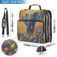 thumbnail image 3 of YAZAOO Zipper Binder trapper keeper Documents Organized Design Elephant in Colorful Flower Field Printed, 3 of 8