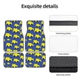 thumbnail image 5 of XMXT Waterproof Floor Mats for Cars, Cartoon Car Seamless Print Car Floor Mats All Weather Universal Fit Auto Carpet Car Accessories, 4 Piece, 5 of 6