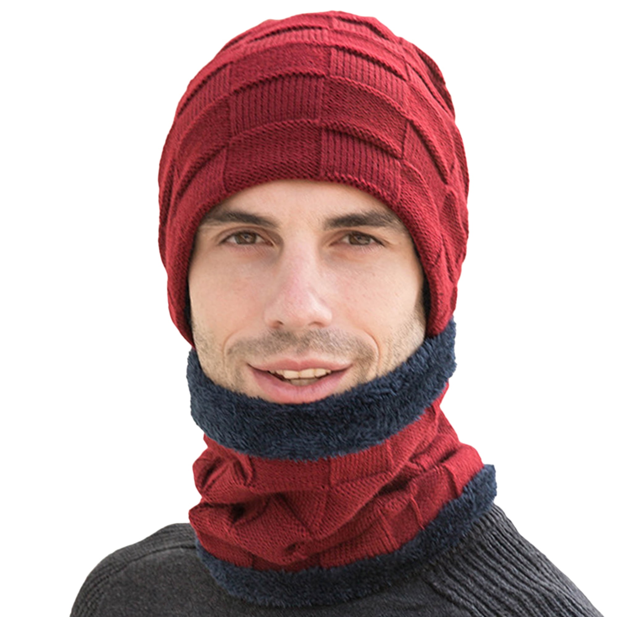 Women Winter Scarf And Hat Set Knitted Warm Beanie Skullcaps Knit Neck War` Women Winter Scarf And Hat Set Knitted Warm Beanie Skullcaps Knit Neck War`