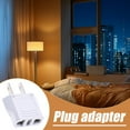 thumbnail image 5 of European to US Plug Adapter, American Standard Two Flat, CE Certified, Environmental Protection, Black/White Set, 5 of 8