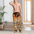thumbnail image 2 of Fotbe Fall Farmhouse Pumpkins Pantalones de Pijama para Hombre, Pantalones de Dormir, Pantalones de Casa con Cintura Ajustable y Bolsillos-Medium, 2 of 6