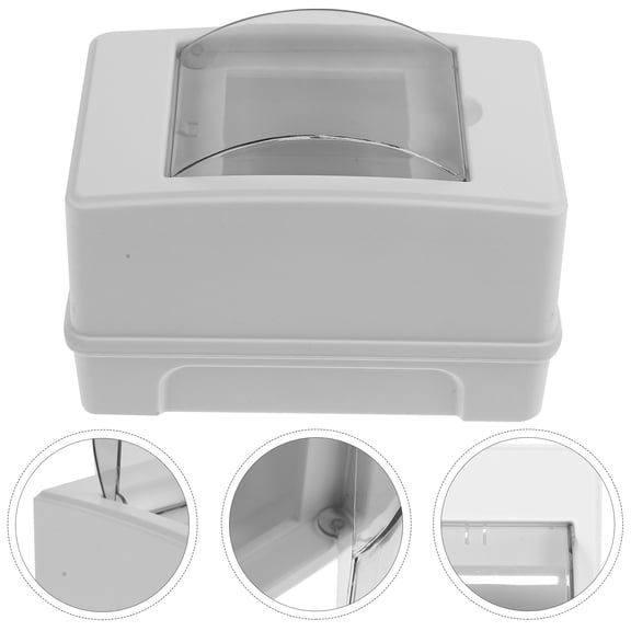 UEETEK Durable Distribution Box for Indoor and Outdoor Use Made of ABS and PC, Size 3 Way
