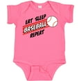 thumbnail image 3 of Inktastic Eat, Sleep, Baseball, Repeat Boys or Girls Baby Bodysuit, 3 of 5