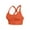 Orange, variant on Hvyesh High Impact Cross Back Sports Bra Women Plus Size Workout Yoga Sports Bras Wireless Support Tank Tops