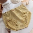 thumbnail image 2 of Braguitas de encaje de algodón para mujer talla grande - Braguitas de corte alto - Transpirables, no se suben - Cintura de spandex, 2 of 3