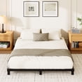 thumbnail image 6 of Arhomefurni 4 inch King Size Bed Frame, Heavy Duty Metal Low Profile Platform Bed, No Box Spring Needed, Noise Free, Easy Assembly, Black, 6 of 8