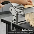 thumbnail image 6 of M Buder Pasta Maker Machine, 9 Adjustable Thickness with 2 Cutting Widths Noodles Maker, Silver, 6 of 9