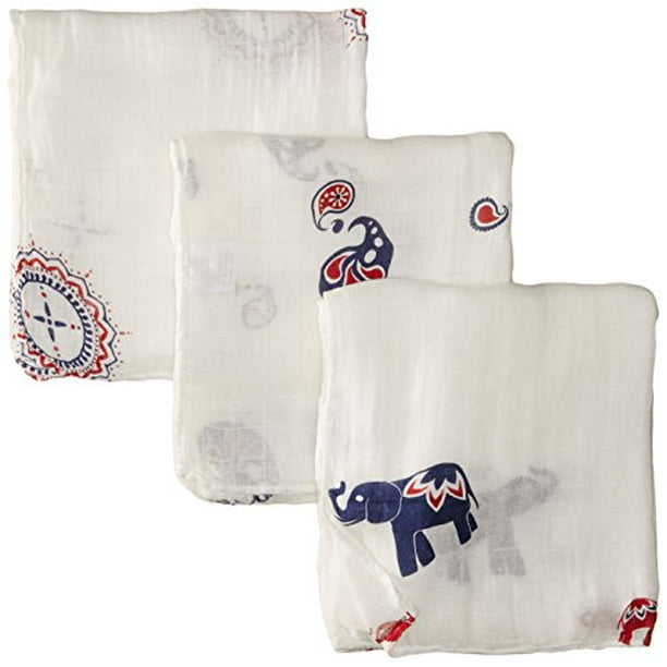 Aden Anais Swaddle Blanket 3 Pack Diwali One Size Rayon Walmart Com Walmart Com