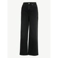 thumbnail image 5 of Free Assembly Women's High Rise Full Length Wide Leg Jeans, 30" Inseam, Sizes 0-26W, 5 of 5
