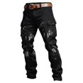 thumbnail image 4 of CONZONE Mens Baggy Cargo Pants Wide Leg Pants for Men Trendy Buttons Viking Mythology Graphic Y2K Soft Casual Joggers With Pocket, 4 of 4