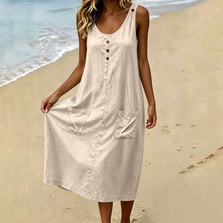 midi cotton tank dress Essential Bodycon wherever the day takes you. Lafayette 148 New York Cotton