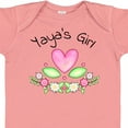 thumbnail image 4 of Inktastic Yaya's Girl Heart Flowers Girls Baby Bodysuit, 4 of 5