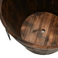 thumbnail image 2 of vidaXL 3 Piece Wooden Bucket Planter Set Solid Wood Fir, 2 of 4