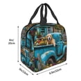 thumbnail image 2 of Sigee Vintage Pickup Sunflower Dog for Lunch Bag for Women Men, Reusable Lunch Bag Insulated Lunch Bag Lunch Box Cooler, 2 of 5