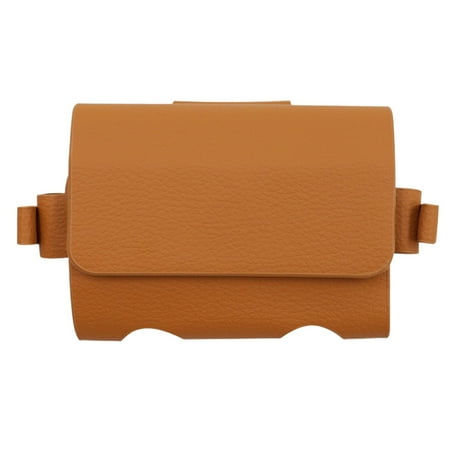 Golf Waist Pack - Premium Leather Storage Bag for Balls and Accessories Multi-Compartment Organizer Stylish Design for Easy Carrying
