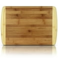 thumbnail image 3 of [ HEIM CONCEPT ] Organic Bamboo Wood Large [18x12x1] Cutting Board Kitchen Chopping Block End Groove, 3 of 5
