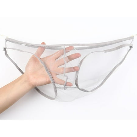 

Men s Low-rise Sexy See-through Briefs Breathable Seamless Mesh Underwear