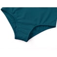 thumbnail image 5 of Serdomi Girls One Piece Swimsuit Trendy Mint Teal Rib Knit Color Block Side-Cutout Bathing Suit for Little & Big Kids Size 14, 5 of 8