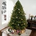 Naomi Home 6.5ft Traditional Christmas Tree with Lights, Realistic