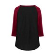 thumbnail image 5 of Ndbuld Womens Tops Tops for Women Women's Round Neck Loose Shirt Top Holiday Gift Finder,Wine,L, 5 of 9