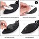 thumbnail image 4 of Almohadillas antideslizantes para zapatos, protectores adhesivos para suelas de zapatos, agarraderas antideslizantes para zapatos de tacón alto (negro), negro - 4 pares, 4 of 5