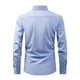 thumbnail image 3 of pstuiky camisas de manga larga para hombre, Camisa de negocios tipo cárdigan con cuello vuelto liso a la moda para hombre top de hombre s, 3 of 8
