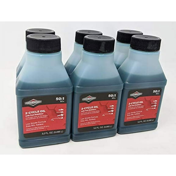 Briggs & Stratton 2-Cycle Motor Oil, 3.2 oz (6 Pack)