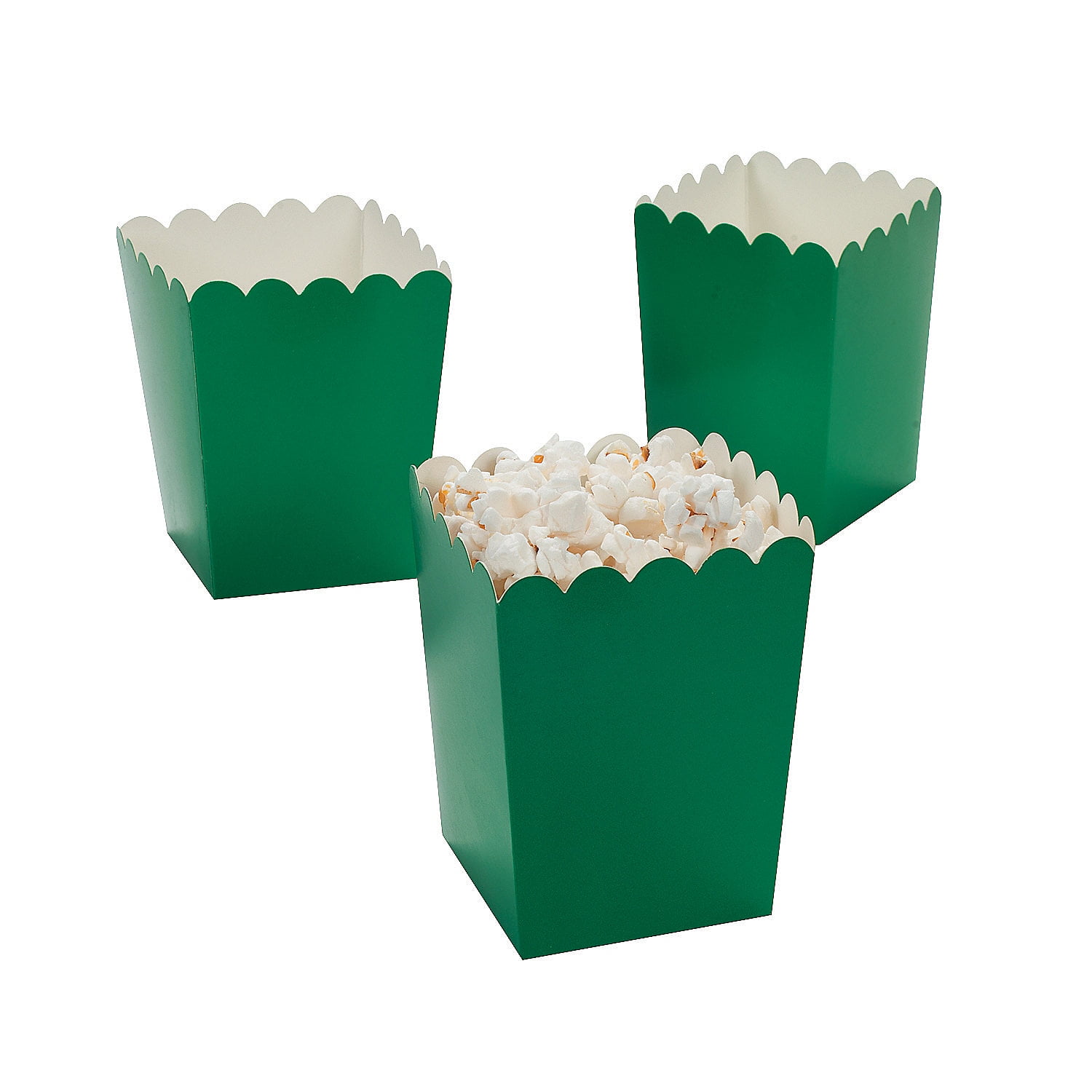 Mini Green Popcorn Boxes (24Pc) 24 Pieces