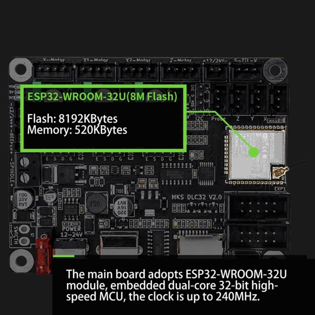 DLC32 2.1 Engraver Mainboard Set Offline Engraving Controller Developed For Desktop Engraving Machine
