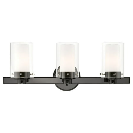 

Livex Lighting 1543 Manhattan 3 Light 23 Wide Vanity Light - Polished Black Chrome