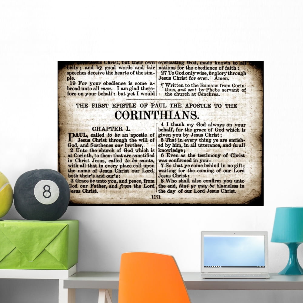 Holy Bible Wall Mural by Wallmonkeys Peel and Stick Graphic (36 in W x