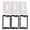 Black, variant on TUIBELYN 3-Pack Single Brush Wall Plate Cable Pass-Through Insert Bracket Support for 1 Gang Outlet