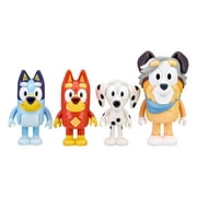 Bluey Family and Friends. School Figures - Bluey, Chloe, Calypso & Rusty, 2.5-3"" Poseable Figures, 4 pack, Preschool, Ages 3+