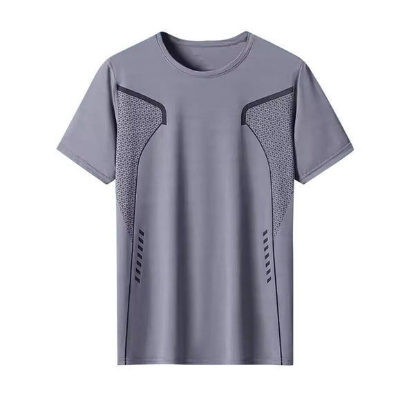 NuoCaiYun Men's Workout Shirts Short Sleeve Athletic Quick Dry T-Shirts Lightweight Mesh Patchwork Gym Running Tshirt Lightweight Moisture Wicking Gym Tshirt