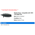 thumbnail image 2 of Washer Pump - Compatible with 1989 - 1995 BMW 525i 1990 1991 1992 1993 1994, 2 of 2