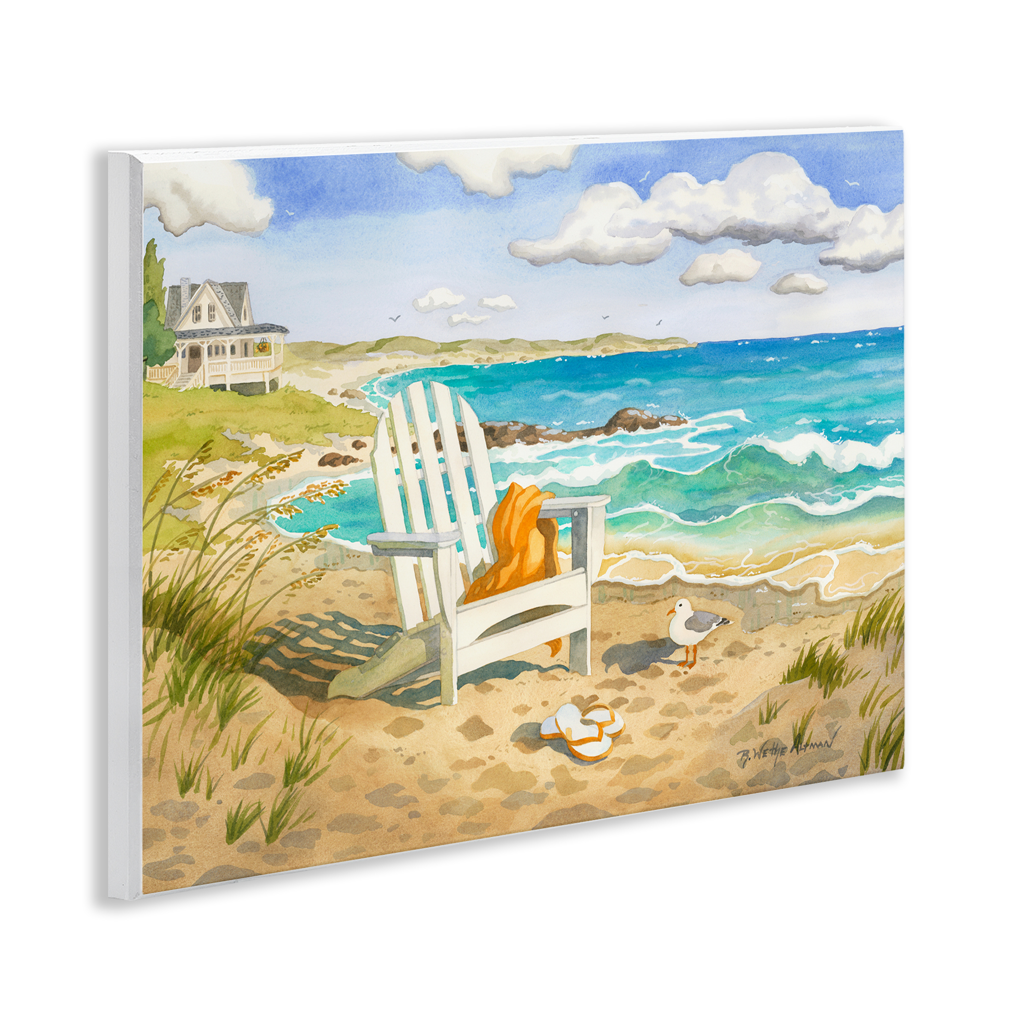 Stupell Industries Waiting For You by Beach Wall Plaque Art, design by Robin Altman