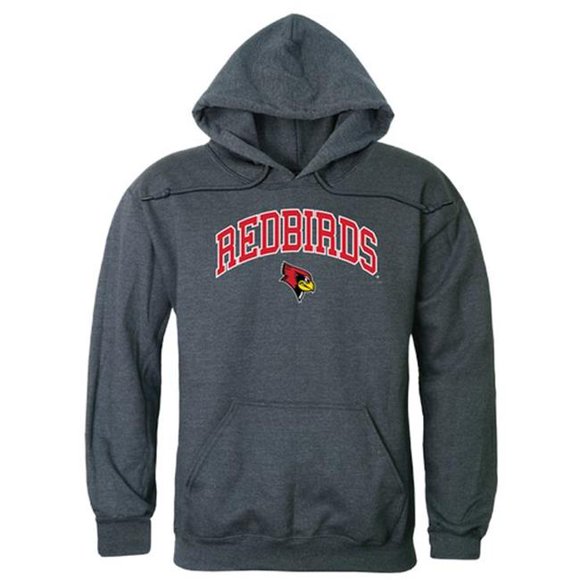 W Republic 540-124-HCH-03 Illinois State University Campus Hoodie&#44; Heather Charcoal - Large