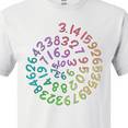 thumbnail image 4 of Inktastic Pi Day Pi Numerals in Rainbow Spiral T-Shirt, 4 of 5