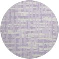 thumbnail image 2 of Addison Rugs Mayfield Premium Machine Washable Transitional Stripes Lavender Round Rug, 8' x 8', 2 of 6