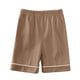 thumbnail image 4 of Odeerbi 6M-4Y Niños Niñas Pijama de Verano de Algodón Con Solapa Muescada Camisa de Manga Corta Conjunto de Pantalones Cortos Suave Ropa de Dormir Conjunto de Pijama, 4 of 5