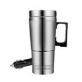 thumbnail image 1 of Tasse Chauffante en Acier Inoxydable pour Voiture Contenant Isotherme Bouilloire de Voyage Café Thé Lait Pot Chauffant Mug Moteur, 1 of 5