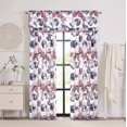 thumbnail image 2 of PowerSellerUSA 2-PACK Floral Modern Room Darkening Window Curtain for Livingroom, Bedroom and Kitchen, Rod Pocket Top, 50" W x 84" L, Panel, 2 of 6