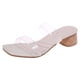 thumbnail image 2 of Sandalias y pantuflas transparentes para mujer Tacón grueso Boca de pescado Zapatillas de tacón alto Wmkox8yii  ytu1965, 2 of 9