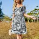 thumbnail image 5 of Mijumi Pollock Black and White Short-Sleeved Dress luxury woman party dress long sleeve dress Clothing, 5 of 8