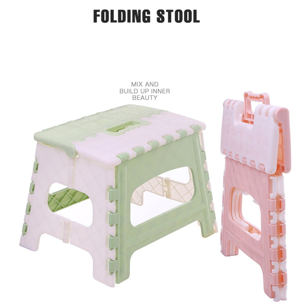 Folding Step Stool Lightweight Step Stool Mini Cartoon Safe Stool for