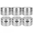 thumbnail image 2 of unids/set caja de condimentos de acero inoxidable tarros de tanque de especias contenedores de almacenamiento de condimentos de pimienta Unbranded 3113200125111, 2 of 7