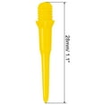 thumbnail image 2 of Uxcell Plastic Dart Tips, 100 Pack 2BA Thread Soft Dart Tips Dart Accessories, Yellow, 2 of 6