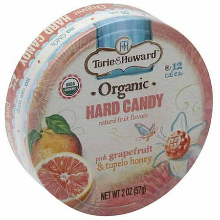 Torie & Howard Pink Grapefruit & Tupelo Honey Organic Hard Candy, 2 Oz 